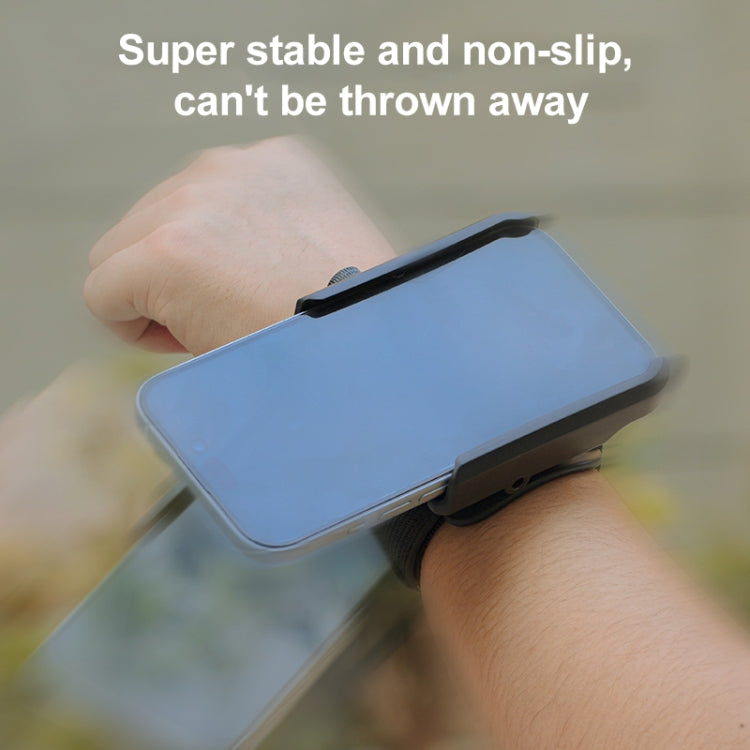 Elastic Wristband Hands Free Phone Clamp Holder, Wristband Length:24cm(Black) - Hand-Sticking Bracket by buy2fix | Online Shopping UK | buy2fix