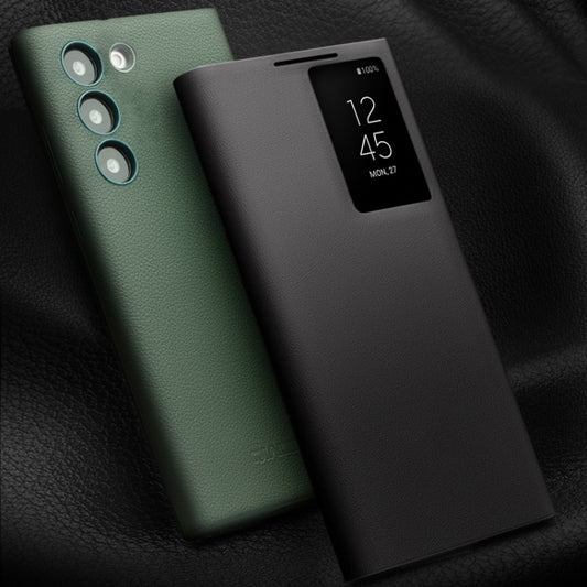 For Samsung Galaxy S23 5G QIALINO Magnetic Genuine Leather Phone Case(Black) - Galaxy S23 5G Cases by QIALINO | Online Shopping UK | buy2fix