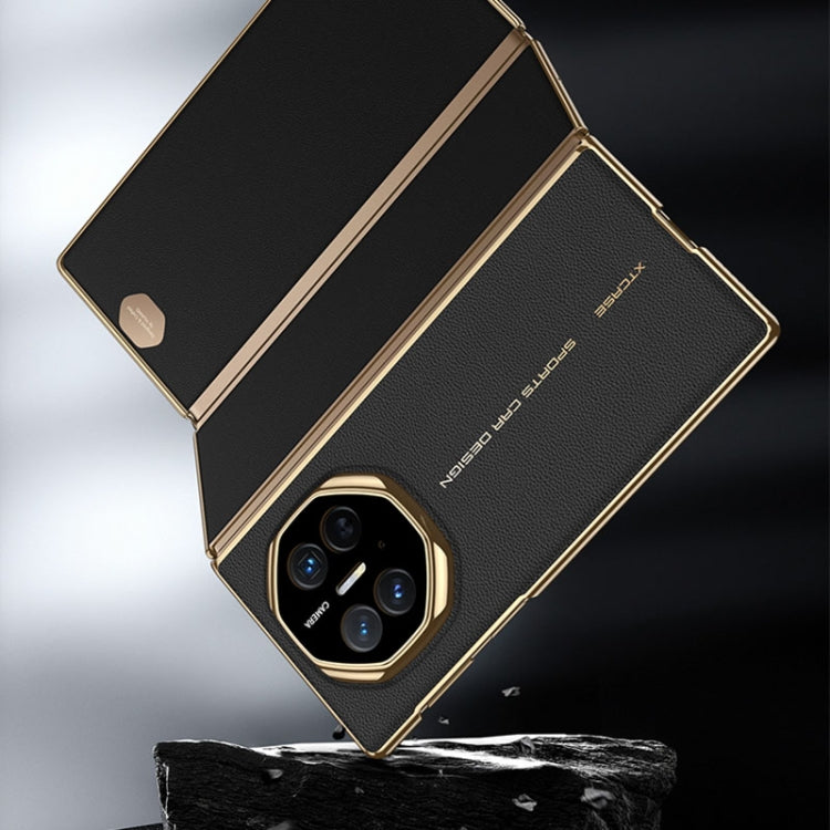 For Huawei Mate XT Ultimate Design GKK Phantom Leather MagSafe Frame Phone Case(White) - Huawei Cases by GKK | Online Shopping UK | buy2fix