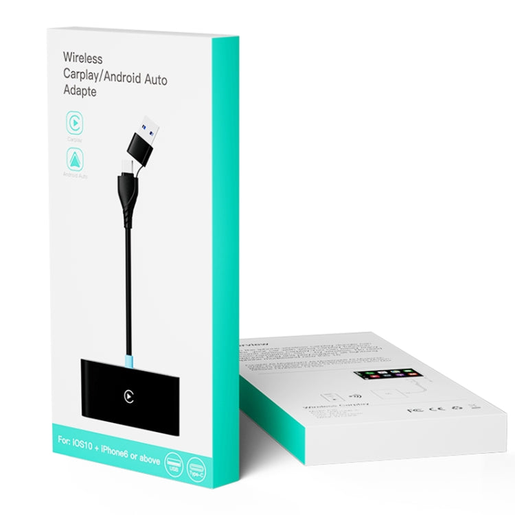 P40 CarPlay and Android Auto Car Connectivity Box Wireless Adapter(Black) by buy2fix