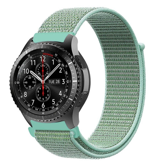 For Samsung Galaxy Watch 46mm Nylon Braided Watch Band(Blue Sea) by buy2fix