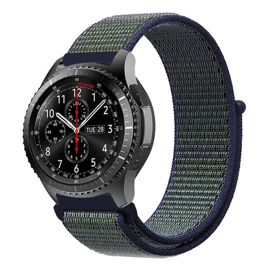 For Samsung Galaxy Watch 46mm Nylon Braided Watch Band(Deep Fog Gray) by buy2fix