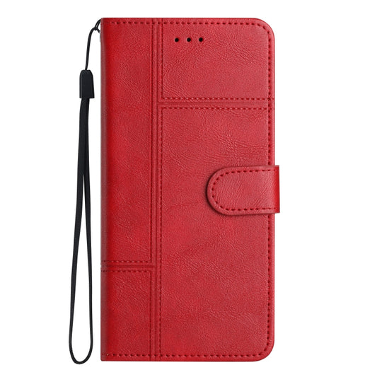 For Samsung Galaxy S25+ 5G Cowhide Texture Stitching Leather Phone Case(Red) by buy2fix