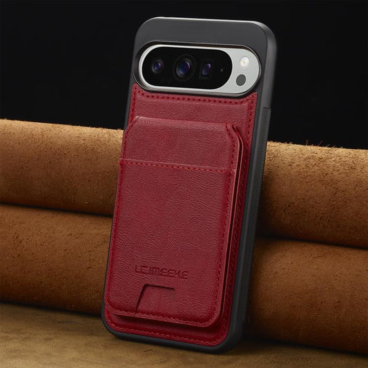 For Google Pixel 10 / 10 Pro LC.IMEEKE L3 Series Detachable RFID Card Bag Magsafe Phone Case(Red) - Google Cases by LC.IMEEKE | Online Shopping UK | buy2fix
