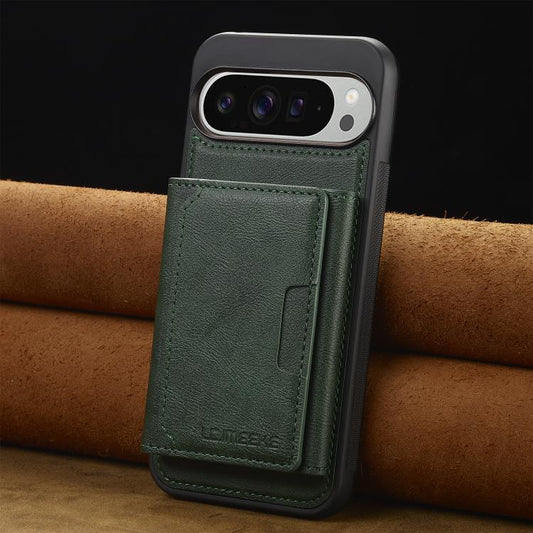 For Google Pixel 10 Pro XL LC.IMEEKE L5 Series Detachable RFID Card Bag Magsafe Phone Case(Green) - Google Cases by LC.IMEEKE | Online Shopping UK | buy2fix