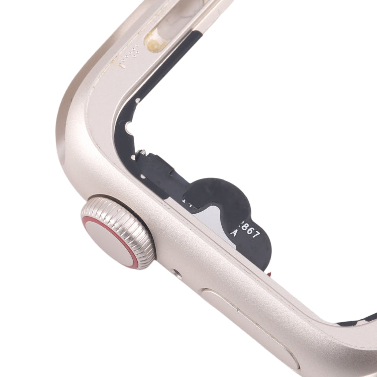 For Apple Watch SE 2022 40MM LTE Aluminium Alloy Middle Frame Bezel Plate with Crown Spin Axis Flex Cable(Starlight) by buy2fix