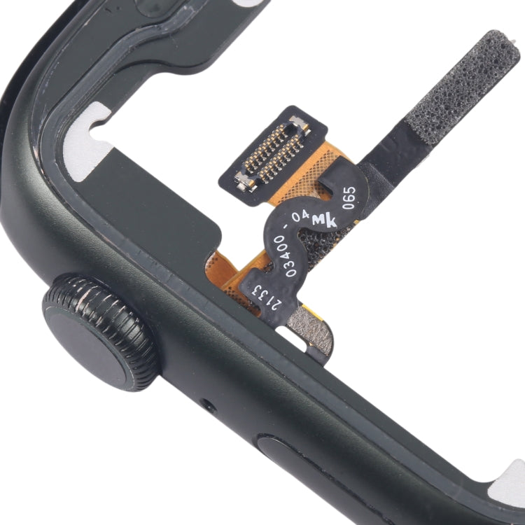 For Apple Watch Series 7 45MM LTE Aluminium Alloy Middle Frame Bezel Plate with Crown Spin Axis Flex Cable(Green) by buy2fix