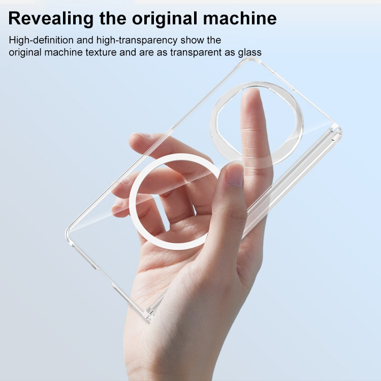 For Huawei Mate X6 Clear MagSafe PC Full Coverage Phone Case(Black) - Huawei Cases by buy2fix | Online Shopping UK | buy2fix