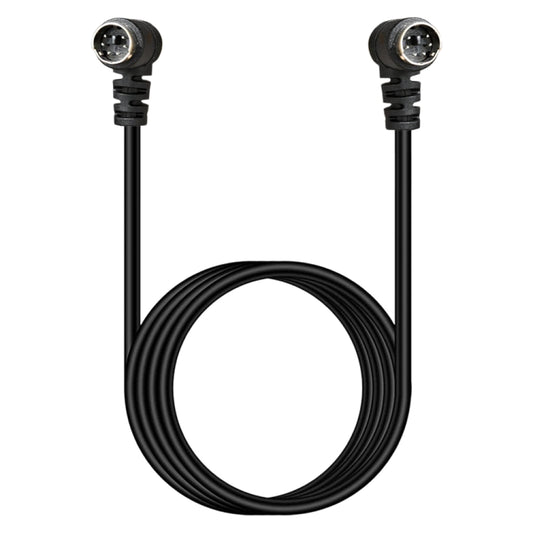 Mini DIN 6 Pin Core Extension Cable, Length:3m(Male to Male Elbow) - Cables by buy2fix | Online Shopping UK | buy2fix