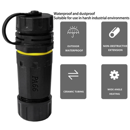 Single Port Straight Cat7 RJ45 Shielded Pure Copper Ethernet Coupler Waterproof LAN Connector - Network Hubs by buy2fix | Online Shopping UK | buy2fix