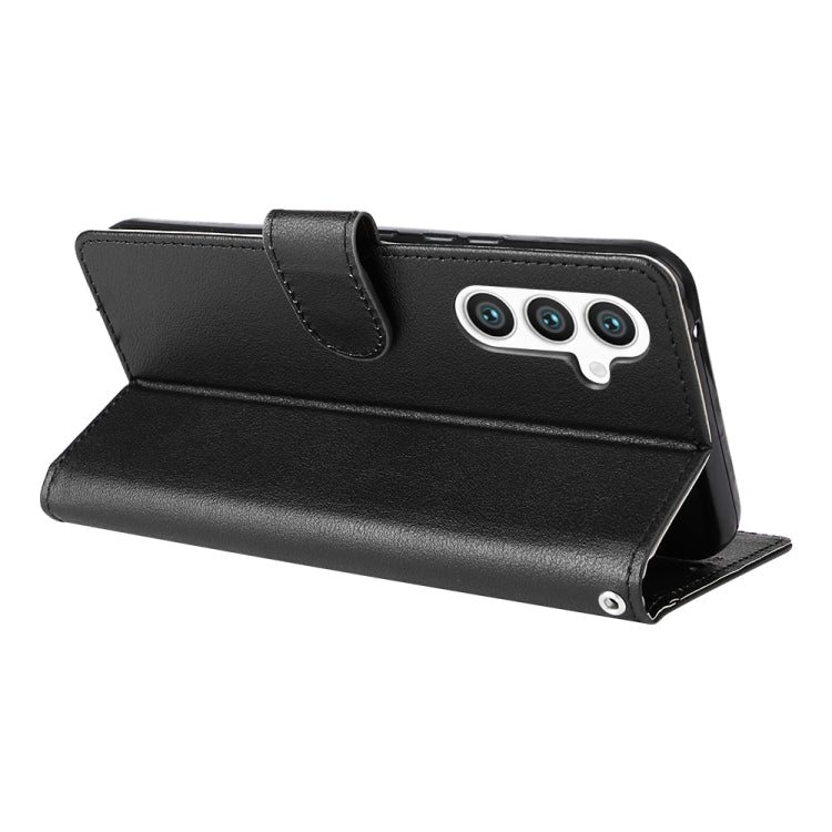 For Samsung Galaxy S25+ 5G 3-Card Slots Multifunctional Leather Phone Case(Black) by buy2fix