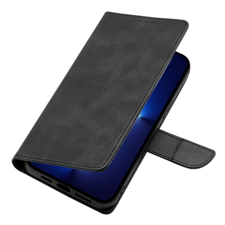 For Samsung Galaxy S25+ 5G Calf Texture Buckle Flip Leather Phone Case(Black) by buy2fix