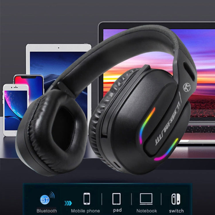 Bluetooth 5.4 Head-mounted RGB Wireless Bluetooth Gaming Headset(Black) - Headset & Headphone by buy2fix | Online Shopping UK | buy2fix