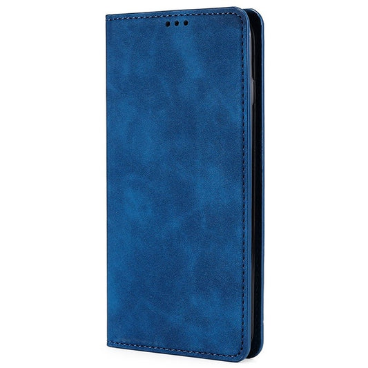 For Samsung Galaxy S25 Ultra 5G Skin Feel Magnetic Leather Phone Case(Blue) by buy2fix