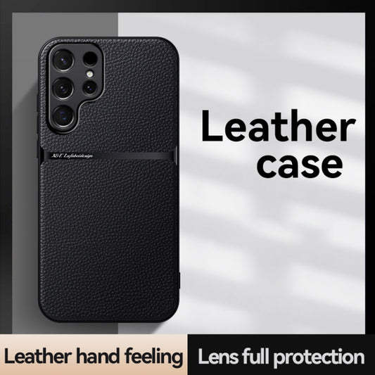 For Samsung Galaxy S25 Ultra 5G Litchi Leather Magnetic Full Coverage Shockproof Phone Case(Green) by buy2fix