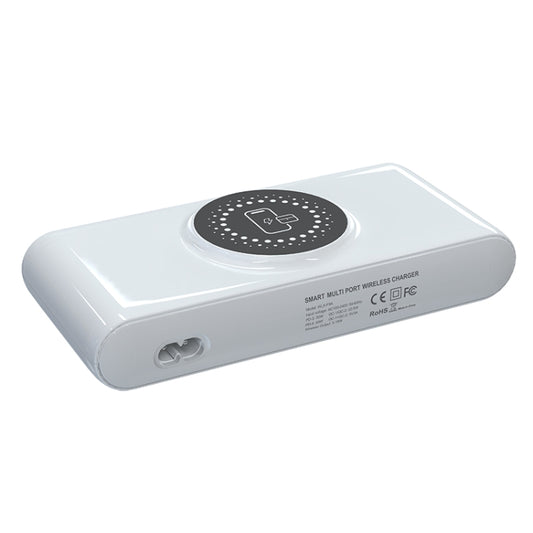 F9A 6 in 1 72W Multifunctional Smart Charger with LED Ambient Light, Plug:UK Plug - Multifunction Charger by buy2fix | Online Shopping UK | buy2fix