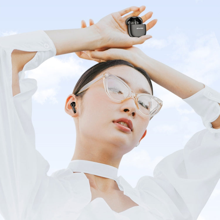 awei T68 ENC Noise Reduction Wireless Bluetooth Gaming Earphone(White) - Bluetooth Earphone by awei | Online Shopping UK | buy2fix