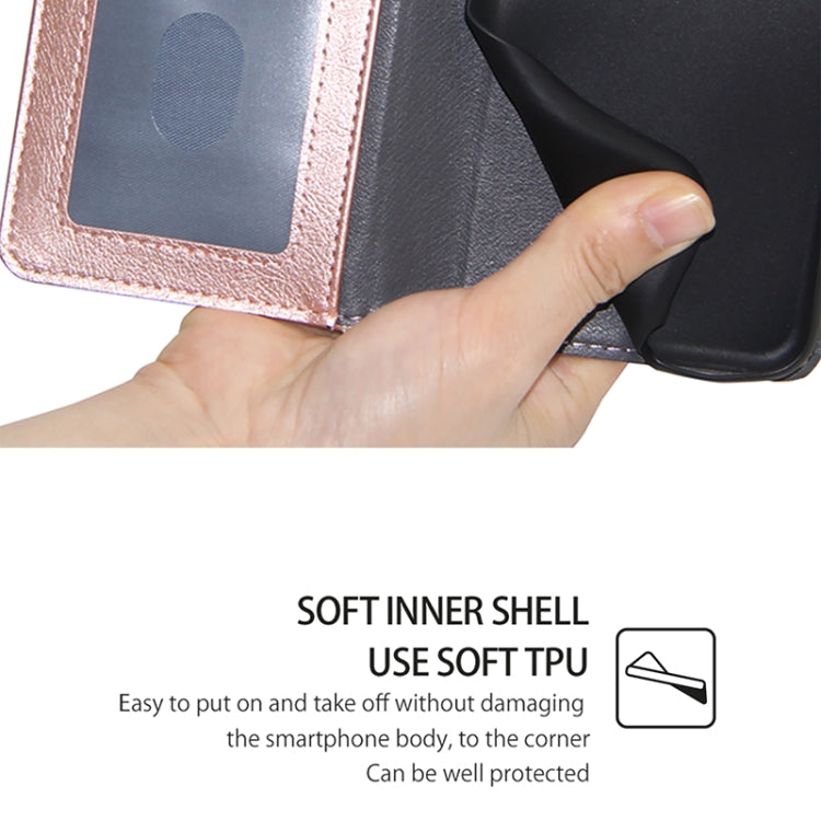 For Samsung Galaxy S25+ 5G Zipper Bag Leather Phone Case(Rose Gold) by buy2fix