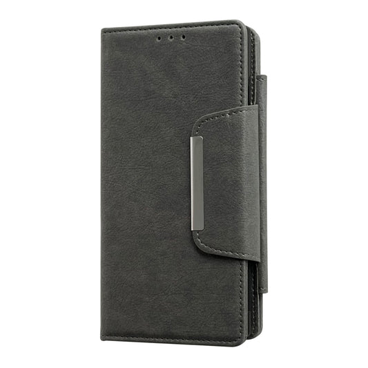 For Samsung Galaxy S25 Ultra 5G Multifunctional 7-Card Wallet Leather Phone Case(Grey) by buy2fix