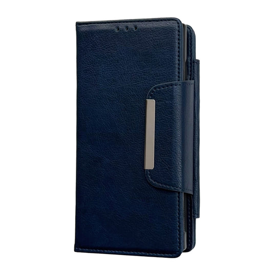 For Samsung Galaxy S25+ 5G Multifunctional 7-Card Wallet Leather Phone Case(Royal Blue) by buy2fix