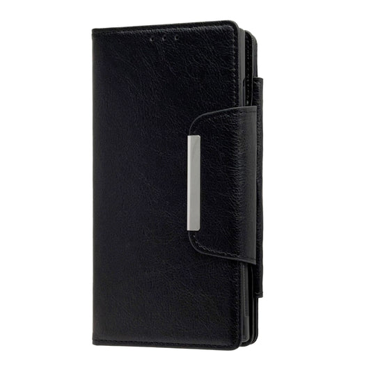 For Samsung Galaxy S25 5G Multifunctional 7-Card Wallet Leather Phone Case(Black) by buy2fix