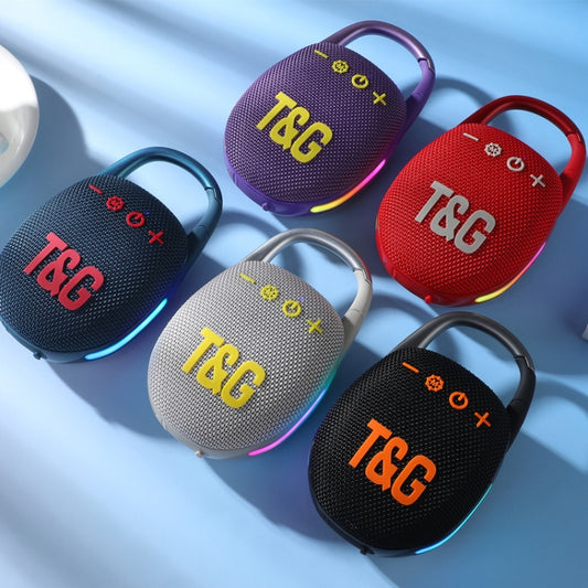 T&G TG447 Mini Portable Outdoor Sports Bluetooth Speaker(Grey) - Desktop Speaker by T&G | Online Shopping UK | buy2fix