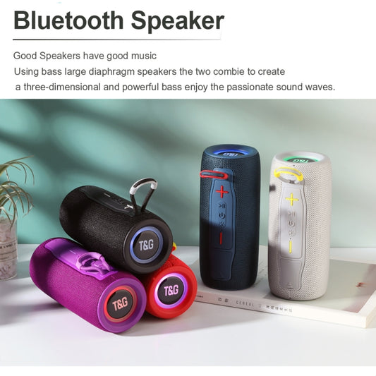 T&G TG682 Mini Portable Outdoor Waterproof TWS Wireless Bluetooth Speaker(Blue) - Desktop Speaker by T&G | Online Shopping UK | buy2fix