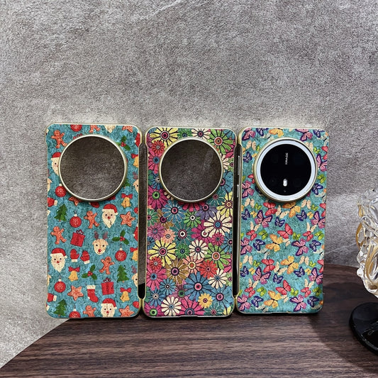 For Huawei Mate 70 Pro / 70 Pro+ Denior A18 Paint MagSafe Phone Case(Green Sunflower) by Denior