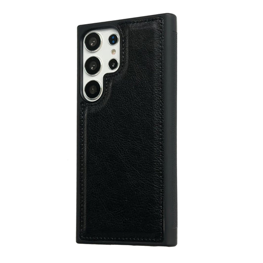 For Samsung Galaxy S25+ 5G Cowhide Texture Back Cover Phone Case(Black) by buy2fix