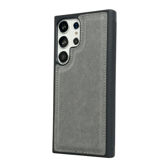 For Samsung Galaxy S25 5G Cowhide Texture Back Cover Phone Case(Grey) by buy2fix