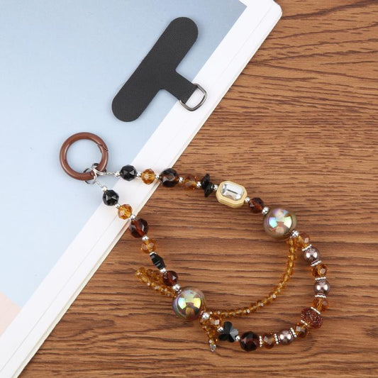 Flow Color Chain Phone Anti-lost Short Lanyard(Brown) - Lanyards & Wrist Straps by buy2fix | Online Shopping UK | buy2fix