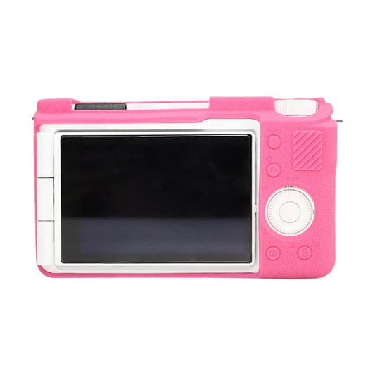 For Sony ZV-E10 II / ZV-E10M2 Litchi Texture Soft Silicone Protective Case(Rose Red) - Protective Case by buy2fix | Online Shopping UK | buy2fix