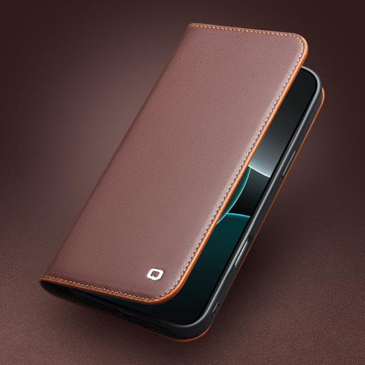 For iPhone 17 Air QIALINO Classic Gen2 Genuine Leather Phone Case(Brown) - iPhone 17 Air Cases by QIALINO | Online Shopping UK | buy2fix
