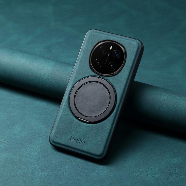 For Honor Magic7 Pro Denior A14 Skin Feel Rotating Holder MagSafe Phone Case(Blue) by Denior