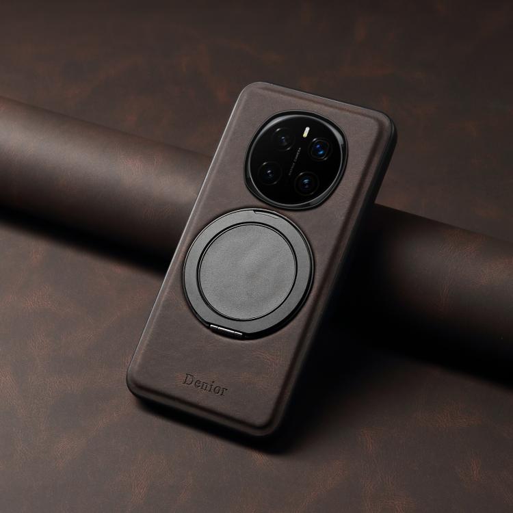 For Honor Magic7 Pro Denior A14 Skin Feel Rotating Holder MagSafe Phone Case(Brown) - Honor Cases by Denior | Online Shopping UK | buy2fix