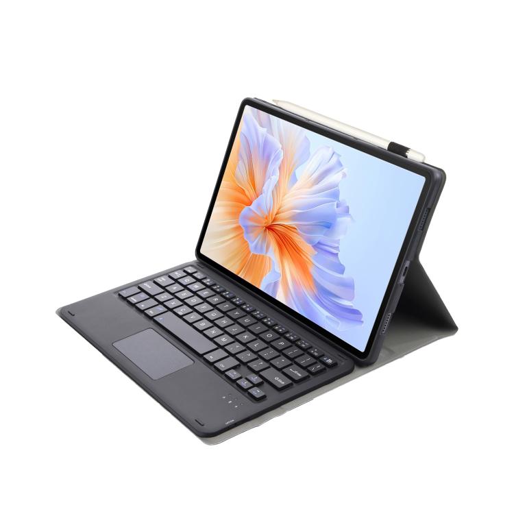 For Honor Pad V9 AH27-A Ultra-thin Detachable Bluetooth Keyboard Leather Tablet Case with Touchpad(Black) - Huawei Keyboard by buy2fix | Online Shopping UK | buy2fix