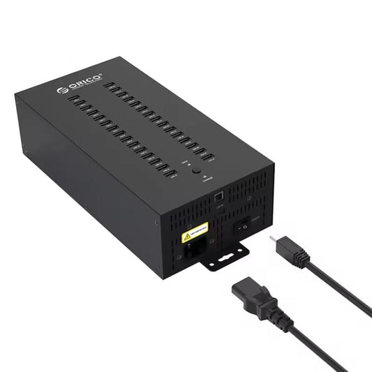 ORICO IH30P Industrial Grade 30 Ports USB 2.0 Hub, Plug:UK Plug(Black) - USB 2.0 HUB by ORICO | Online Shopping UK | buy2fix