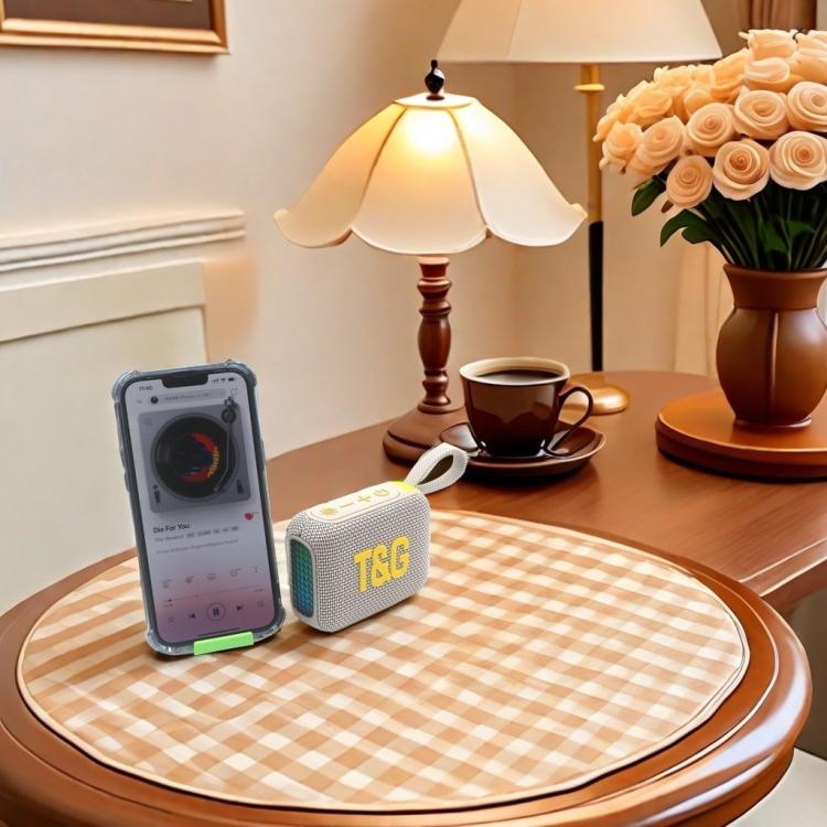 T&G TG445 Portable Stereo Subwoofer Bass RGB Light Wireless TWS BT Speaker(Black) - Desktop Speaker by T&G | Online Shopping UK | buy2fix