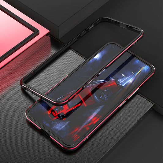 For Huawei Honor 30 Aluminum Alloy Shockproof Protective Bumper Frame(Black Red) - Honor Cases by buy2fix | Online Shopping UK | buy2fix