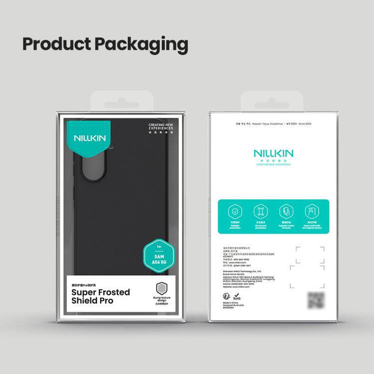 For Samsung Galaxy A56 5G NILLKIN Super Frosted Shield Pro PC + TPU Phone Case(Blue) - Galaxy Phone Cases by NILLKIN | Online Shopping UK | buy2fix