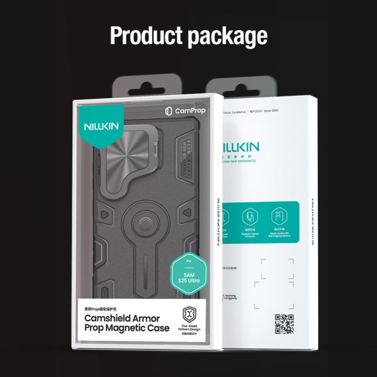 For Samsung Galaxy S25 Ultra 5G NILLKIN Black Rhino Prop MagSafe Magnetic PC Phone Case(Blue) - Galaxy S25 Ultra 5G Cases by NILLKIN | Online Shopping UK | buy2fix