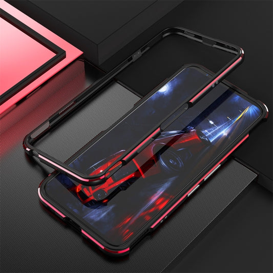 For ZTE Nubia Red Magic 5G Aluminum Alloy Shockproof Protective Bumper Frame(Black Red) - ZTE Cases by buy2fix | Online Shopping UK | buy2fix