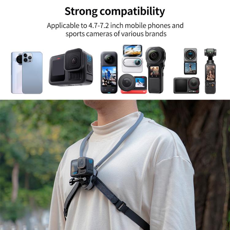 Magnetic Neck Mount Anti-shake Bracket, Type:4 in 1 Phone Clamp - Holder by buy2fix | Online Shopping UK | buy2fix