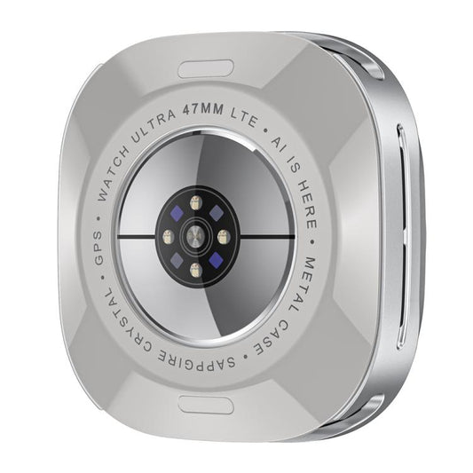 For Samsung Galaxy Watch Ultra 47mm Aluminum Alloy Metal PC Watch Protective Case(Silver Orange) - Watch Cases by buy2fix | Online Shopping UK | buy2fix