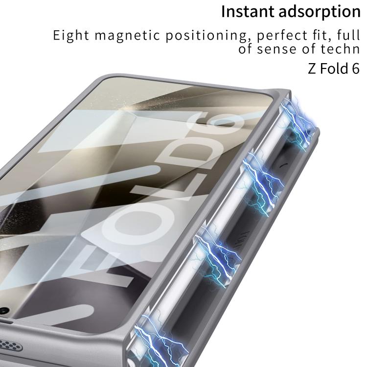 For Samsung Galaxy Z Fold6 GKK Magnetic Integrated Phone Case with Pen Slots, Include Pen(Black+Red) - Galaxy Z Fold6 5G Cases by GKK | Online Shopping UK | buy2fix
