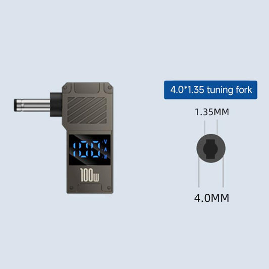 100W Computer Charging Digital Display Adapter, Specification:Type-C to DC4.0x1.35mm - Universal Power Adapter by buy2fix | Online Shopping UK | buy2fix