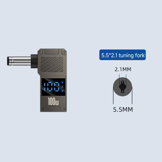 100W Computer Charging Digital Display Adapter, Specification:Type-C to DC5.5x2.1mm - Universal Power Adapter by buy2fix | Online Shopping UK | buy2fix