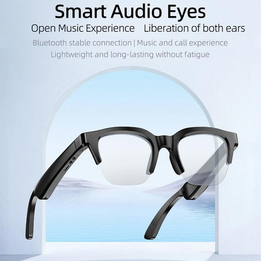 E60 ENC Noise Reduction Smart Audio Bluetooth Glasses(Transparent) - Smart Glasses by buy2fix | Online Shopping UK | buy2fix