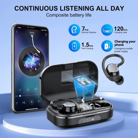 Q31 Ear-mounted ENC Noise Reduction Wireless Bluetooth Earphone(Black) - Bluetooth Earphone by buy2fix | Online Shopping UK | buy2fix