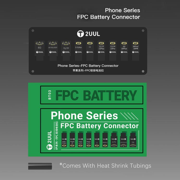 2uul BT03 FPC Battery Connector for iPhone 6 to 16 Pro Max - Test Tools by 2UUL | Online Shopping UK | buy2fix